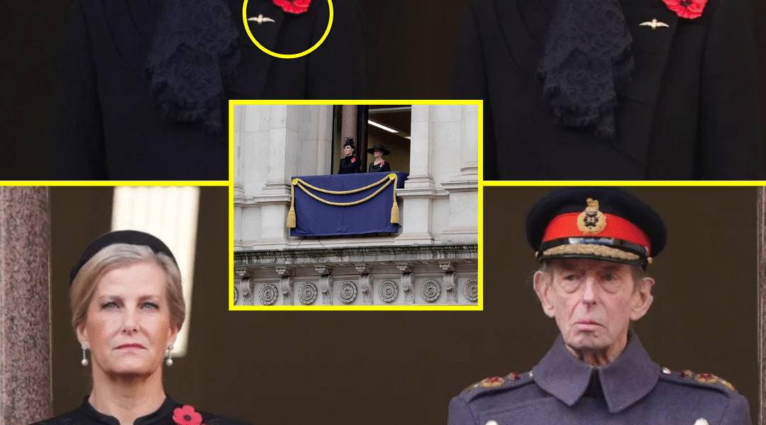 BRITAIN STILL S0BBING! Catherine’s SUBTLE CHANGE on Remembrance Balcony BREAKS 9-year tradition – Duke Kent & Duchess Sophie FROZEN in awe