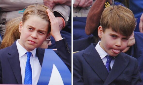 Prince George left speechless as cheeky Prince Louis mocks him during VE  Day celebrations | Royal | News | Express.co.uk