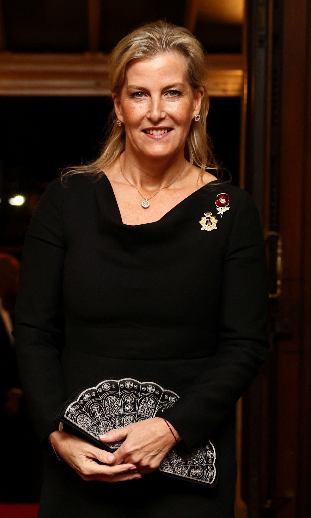 Duchess of Edinburgh in a black dress