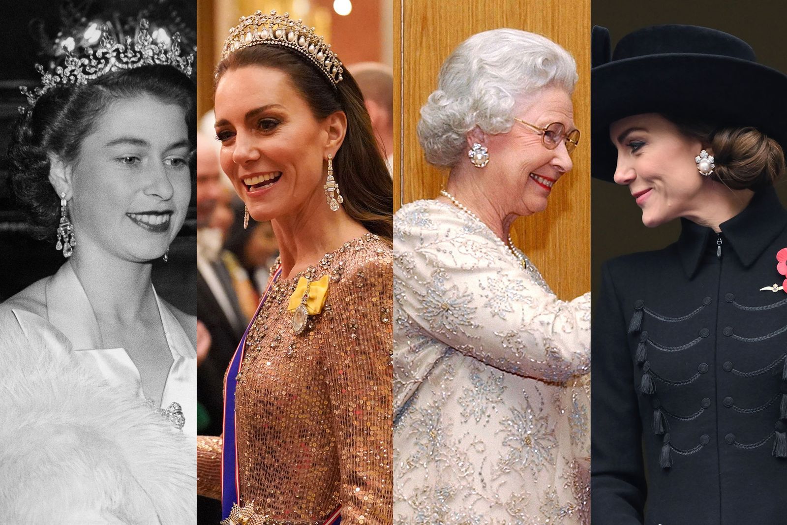 Kate Middleton Is In Full Princess Mode In Dazzling Jenny Packham And Queen  Elizabeth II's Earrings | British Vogue