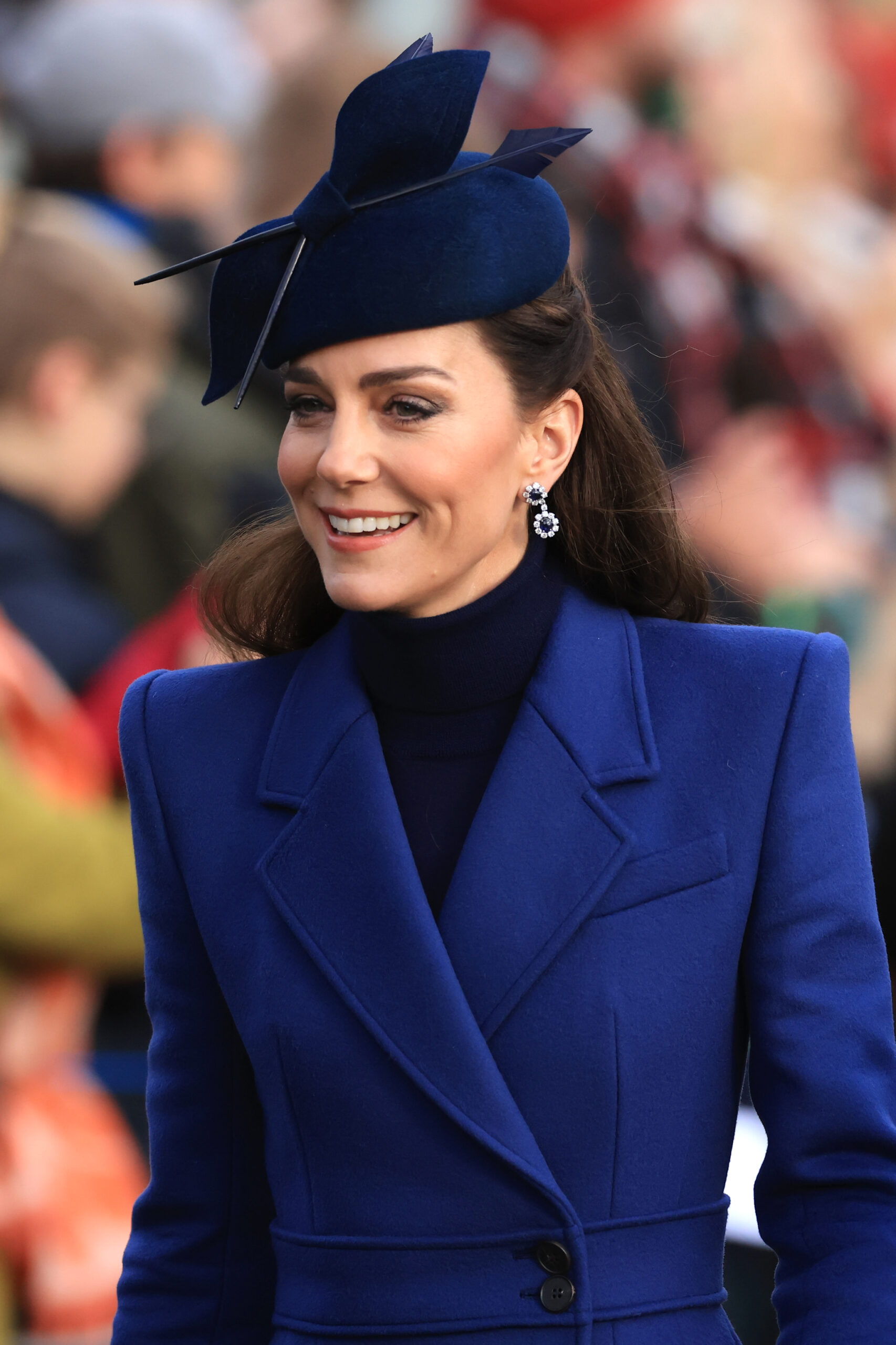 Catherine, Princess of Wales attends the Christmas Morning Service at Sandringham Church on December 25, 2023 in Sandringham, Norfolk. 