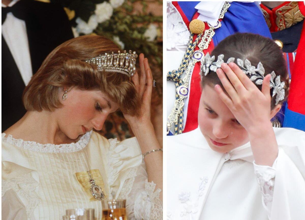 Princess Charlotte Spotted on Camera Giving King Charles That 'Princess Diana Look' During Coronation