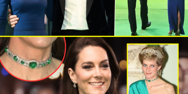 The World MESMERIZED!! HRH Princess Catherine of Wales Utmost SHINES In Mother-in-law Diana’s Emerald Choker and Stunning Gown As William Can’t Take His Eyes Off Her!