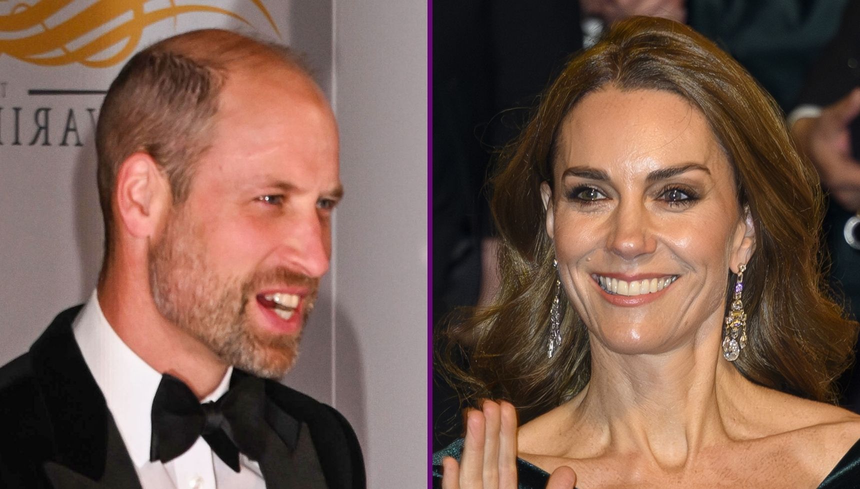 Prince William and Princess Kate dazzle on Royal Variety date night and share rare but romantic PDA moment