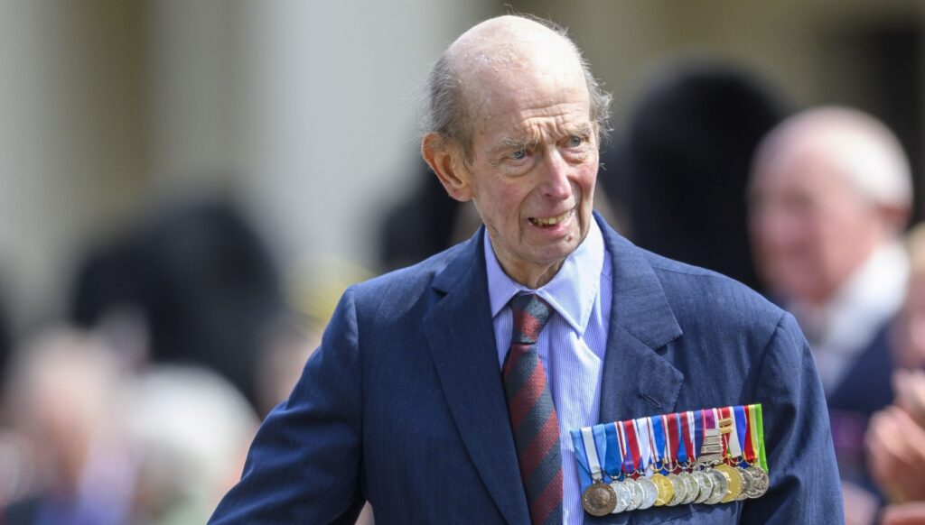 Duke of Kent in navy suit