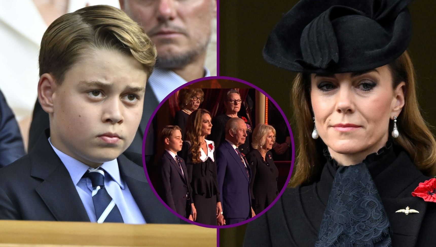 Prince George is all 'grown up' as he attends Remembrance event with Princess Kate