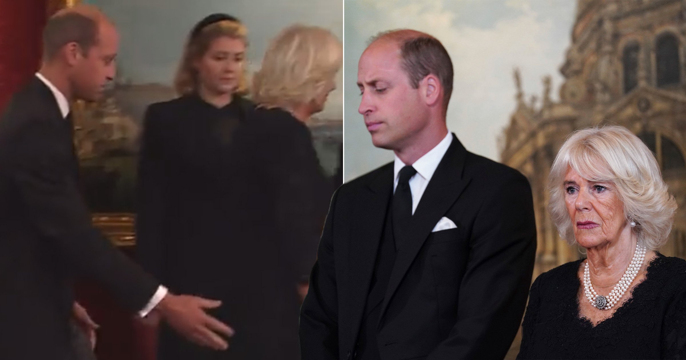 William shows burden of grief but still offers Camilla steadying hand | News UK | Metro News