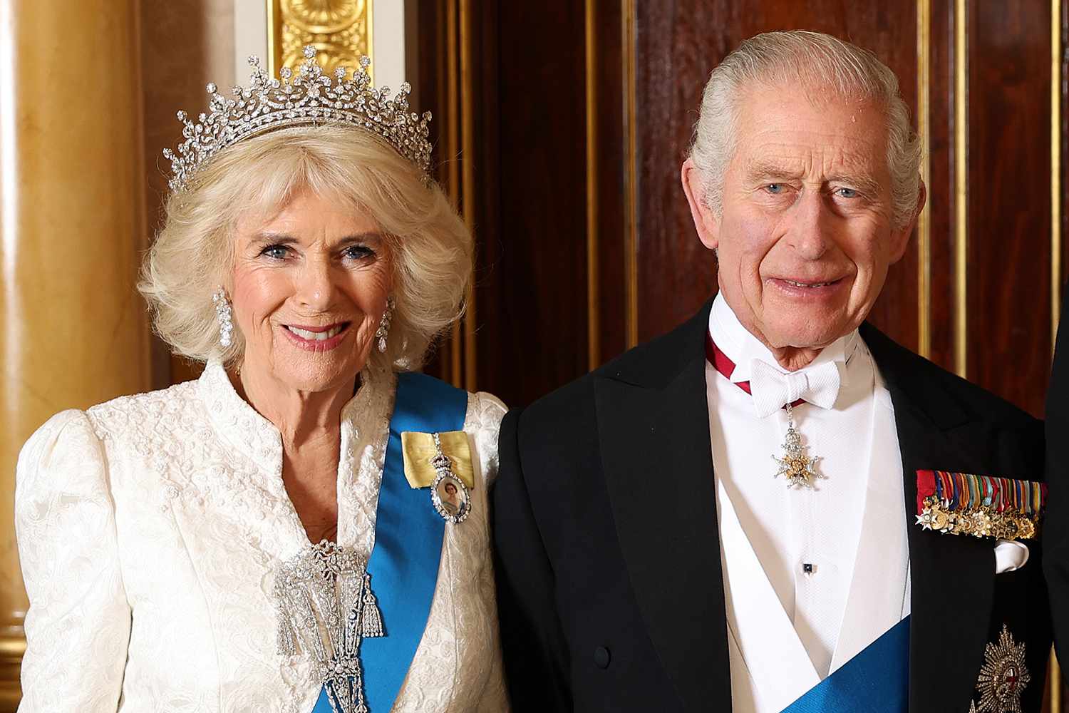Queen Camilla Wears Tiara for Buckingham Palace Diplomatic Reception