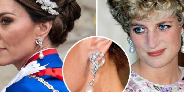 A Moment That Stopped the Royal World in Its Tracks. In a breathtaking tribute that left everyone speechless, Kate Middleton stepped into Buckingham Palace radiating grace, poise, and a touch of history — wearing Princess Diana’s legendary jewels and a restored gown once worn by the late Princess of Wales. Every detail spoke of love and legacy. As the dazzling Cambridge Lover’s Knot Tiara caught the light, it wasn’t just a nod to royal fashion — it was an emotional bridge between two generations of women who have defined elegance and empathy in their own eras. Witnesses say Prince William’s eyes welled up, whispering, “Mum would have loved this.” For millions watching around the world, it was more than style — it was a story of remembrance, renewal, and the timeless bond between mother and son. Kate wasn’t simply wearing Diana’s jewels… she was carrying her spirit forward — proving that legacy isn’t just inherited, it’s lived A Moment That Stopped the Royal World in Its Tracks. In a breathtaking tribute that left everyone speechless, Kate Middleton stepped into Buckingham Palace radiating grace, poise, and a touch of history — wearing Princess Diana’s legendary jewels and a restored gown once worn by the late Princess of Wales. Every detail spoke of love and legacy. As the dazzling Cambridge Lover’s Knot Tiara caught the light, it wasn’t just a nod to royal fashion — it was an emotional bridge between two generations of women who have defined elegance and empathy in their own eras. Witnesses say Prince William’s eyes welled up, whispering, “Mum would have loved this.” For millions watching around the world, it was more than style — it was a story of remembrance, renewal, and the timeless bond between mother and son. Kate wasn’t simply wearing Diana’s jewels… she was carrying her spirit forward — proving that legacy isn’t just inherited, it’s lived