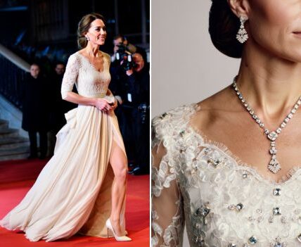 JUST IN: The world froze as Princess Catherine stepped onto the red carpet…  For a moment, everything stopped. Cameras flashed, whispers turned to awe, and even the crowd seemed to hold its breath as Princess Catherine emerged — radiant, poised, and utterly fearless.  Dressed in a breathtaking white lace gown with a daring thigh-high slit, she didn’t just walk the red carpet… she redefined it. The delicate lace shimmered under the lights, blending royal grace with modern confidence in a way we’ve never seen before.  Every step she took told a story — of evolution, of quiet power, of a woman no longer content to stand in the background. This was not just a fashion moment. It was a declaration. A new era of royalty unfolding in real time.  Spectators gasped. Stylists applauded. And social media exploded, calling it “the moment that changed royal fashion forever.”  Because it wasn’t just about a dress. It was about a woman stepping fully into her strength, balancing elegance with edge, tradition with transformation.  Poised. Powerful. Unforgettable. Princess Catherine didn’t just wear a gown — she wore her freedom