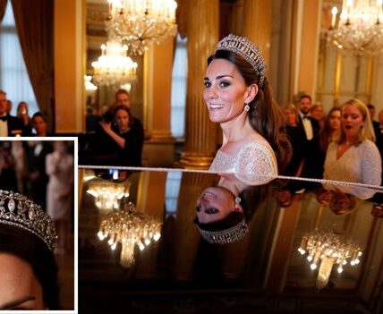 ROYAL SHOCKWAVE! In a moment that will go down as one of the most jaw-dropping royal fashion statements in modern history, Princess Catherine has just rewritten the rules — literally. At last night’s glittering royal reception, she stepped into the ballroom radiant, composed… and wearing a 100-year-old diamond tiara that hasn’t been seen in public for decades. But this wasn’t just sparkle — it was symbolism. The tiara, a breathtaking heirloom steeped in royal legacy, is one that Queen Camilla herself has never worn under her new “crown rules.” And now, Catherine’s dazzling choice has everyone asking the same question: Was this her elegant strike back? 💥 As the cameras flashed and the crowd gasped, Catherine’s tiara caught the light like fire — a statement of heritage, independence, and quiet defiance. Some are calling it a love letter to royal tradition… others, a message to the throne itself ROYAL SHOCKWAVE! In a moment that will go down as one of the most jaw-dropping royal fashion statements in modern history, Princess Catherine has just rewritten the rules — literally. At last night’s glittering royal reception, she stepped into the ballroom radiant, composed… and wearing a 100-year-old diamond tiara that hasn’t been seen in public for decades. But this wasn’t just sparkle — it was symbolism. The tiara, a breathtaking heirloom steeped in royal legacy, is one that Queen Camilla herself has never worn under her new “crown rules.” And now, Catherine’s dazzling choice has everyone asking the same question: Was this her elegant strike back? 💥 As the cameras flashed and the crowd gasped, Catherine’s tiara caught the light like fire — a statement of heritage, independence, and quiet defiance. Some are calling it a love letter to royal tradition… others, a message to the throne itself
