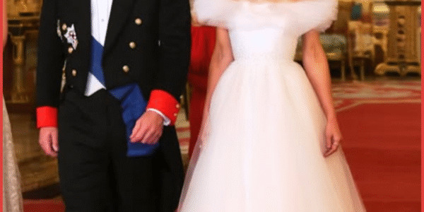 Catherine MESMERIZED The World In Shimmering White Gown and Late Queen’s Oversized Ruby and Diamond Necklace At State Gala Dinner Catherine MESMERIZED The World In Shimmering White Gown and Late Queen’s Oversized Ruby and Diamond Necklace At State Gala Dinner