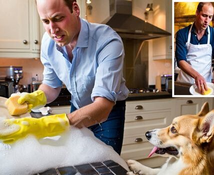 BREAKING NEWS: PRINCE WILLIAM CAUGHT… DOING THE DISHES FOR LOVE! Forget the throne — Prince William just earned the title of Husband of the Year!  According to very reliable palace insiders (and by insiders, we mean the royal corgi), the future King of England was caught in the Buckingham Palace kitchen, sleeves rolled up, humming Taylor Swift’s ‘Love Story’… while doing the dishes! Yes — THE Prince William. Sponge in hand. Determined look. Soap bubbles flying like confetti.  Apparently, after Princess Catherine prepared dinner for the family, she walked in to find her husband scrubbing away and asked, “What on earth are you doing?”  His answer? “She cooked dinner, so it’s only fair I handle the aftermath. Even a prince knows who the real queen is.” Cue laughter, happy tears, and an award-winning moment of royal romance! Eyewitnesses (a.k.a. palace staff still recovering from the cuteness) say Catherine laughed so hard she cried — and later presented William with “The Royal Golden Sponge.” Experts are calling it “the most romantic act of service since Cinderella’s shoe was returned.”  And honestly… they might be right. Fans online are already melting faster than butter on toast, saying things like:  “THIS is what true love looks like!” “William’s the real-life fairytale husband.” “Kate’s glow makes sense now — she’s got a man who does dishes and quotes Taylor Swift.” 💫  Looks like even royalty knows that love isn’t always about crowns, castles, or carriages… sometimes it’s just about rolling up your sleeves for the one who makes your world shine