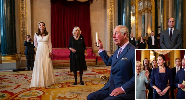 “The room fell silent as she stepped forward…”  In a moment that left Buckingham Palace utterly stunned, King Charles made an announcement no one saw coming. Queen Camilla took a visible step back — and all eyes turned to Princess Catherine. Courtiers gasped. Prince William hid his quiet pride. And across the United Kingdom, millions of hearts stopped for just a second — before bursting into cheers and tears.  The Palace called it “unity.” But whispers inside the royal walls hint at something far more powerful… a shift that could redefine the future of the monarchy itself. 🇬🇧  Has the King just changed everything? Is this the moment Catherine quietly becomes the true future Queen in the hearts of the people?