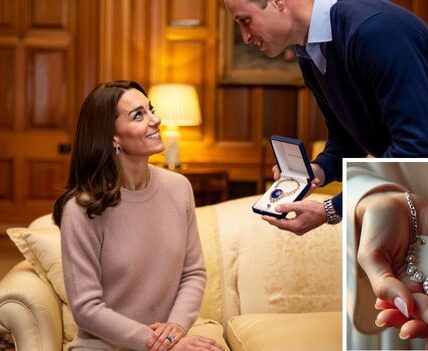 A Royal Moment That Broke the Internet! No flashing cameras. No press. No grand event. Just a quiet evening at Anmer Hall… and a gift that spoke louder than a thousand royal statements. When Prince William presented Princess Kate with a £3 million sapphire-and-diamond necklace, whispers say her breath caught — it once belonged to Princess Diana herself. But it wasn’t the priceless jewel that moved her to tears… it was the note inside the box.  🖋️ “For every tear you hid — I saw them all.”  Seven simple words… yet they carried the weight of years — of love, loss, strength, and silent endurance. Witnesses say Catherine covered her mouth, tears streaming, as William softly clasped the necklace around her neck and whispered:  “You’ve carried us through storms. Now let me carry you.”  In a world that sees only the glamour and duty, this was something far rarer — a moment of real, unguarded love between two people who have weathered it all together. It wasn’t a royal spectacle. It was a reminder: behind the crowns and cameras, there’s a husband and wife who still find each other — through every storm, every headline, every hidden tear