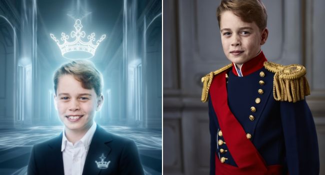 Prince George — Grace, Heritage, and the Future of a Legacy! There’s something truly captivating about this young royal. Prince George stands with the quiet confidence of someone born to history, yet grounded in the warmth of family and the promise of tomorrow. His natural elegance and charisma don’t come from title or tradition alone — they radiate from within. In his composed stance and thoughtful gaze, we see the reflection of a noble legacy carried with pride, and the emergence of a young man who is already stepping into his own light. As he grows, George continues to embody both tradition and transformation — honoring the values of those who came before him, while symbolizing the modern grace of a new generation of royals. His presence feels timeless yet refreshingly human, bridging the past and the future with every smile, every gesture, every glance. In him, we glimpse the essence of the monarchy’s enduring spirit — strength, dignity, and quiet determination — woven together with the innocence of youth and the promise of what’s still to come. Here’s to a future King who reminds us that true royalty isn’t just worn on the head, but carried in the heart Prince George — Grace, Heritage, and the Future of a Legacy! There’s something truly captivating about this young royal. Prince George stands with the quiet confidence of someone born to history, yet grounded in the warmth of family and the promise of tomorrow. His natural elegance and charisma don’t come from title or tradition alone — they radiate from within. In his composed stance and thoughtful gaze, we see the reflection of a noble legacy carried with pride, and the emergence of a young man who is already stepping into his own light. As he grows, George continues to embody both tradition and transformation — honoring the values of those who came before him, while symbolizing the modern grace of a new generation of royals. His presence feels timeless yet refreshingly human, bridging the past and the future with every smile, every gesture, every glance. In him, we glimpse the essence of the monarchy’s enduring spirit — strength, dignity, and quiet determination — woven together with the innocence of youth and the promise of what’s still to come. Here’s to a future King who reminds us that true royalty isn’t just worn on the head, but carried in the heart
