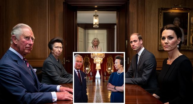 ROYAL EARTHQUAKE AT BUCKINGHAM PALACE! Whispers have turned into shockwaves as reports claim King Charles and Princess Anne have drawn a historic line in the sand — cutting the monarchy’s inner circle down to just FOUR: Charles, Anne, Prince William, and Princess Catherine! That means Queen Camilla — for the first time in royal history — has been completely sidelined. Sources say she’s been left “devastated and in tears” after a final ultimatum that stripped her of real decision-making power.  For months, insiders have hinted at growing friction between Anne’s traditional stance and Camilla’s push for modern influence… but no one expected this. The message is clear: the Crown is circling its wagons to protect its future image — and Catherine’s star is rising brighter than ever. Royal aides describe it as a “brutal consolidation” — and the palace halls are buzzing with one question: Will Camilla quietly accept her new fate, or will she fight back?