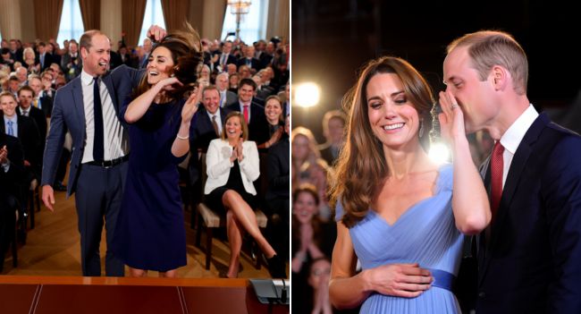 When Royal Protocol Meets Pure Love… No one expected this! In the middle of the most serious press conference of the year, Prince William and Princess Kate suddenly broke every royal rule — and our hearts.  The always composed, ever-dignified couple turned the hall upside down when they spontaneously started dancing! Prince William — yes, the usually calm, reserved Prince — spun around with genuine excitement, while Kate, glowing with happiness, held his hand tightly under the shimmering lights. The crowd went wild — laughter, applause, even a few happy tears. And then came the moment. As the music faded, William pulled Kate close, whispered something only she could hear… and she smiled through tears. That short, tender exchange said more than a thousand royal speeches ever could. It wasn’t just a dance — it was a glimpse into a love so deep, so real, so human, that the entire world stopped to feel it