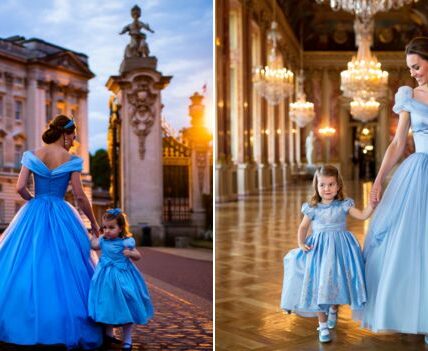 “LIKE MOTHER, LIKE PRINCESS — THE MODERN CINDERELLAS ARE HERE.” There are moments in royal history that don’t just dazzle — they breathe magic. Last night was one of them. As HRH Princess Kate and Princess Charlotte entered the ballroom, every camera flash seemed to freeze a scene straight out of a storybook. Kate, radiant in an icy-blue gown that shimmered beneath the chandeliers, looked like she’d stepped out of a fairytale — graceful, confident, and timeless. By her side, little Princess Charlotte twirled in a miniature version of her mother’s gown — delicate layers of silver-tinted tulle catching the light as she smiled shyly at the crowd. The resemblance was uncanny. It wasn’t just a fashion moment — it was a glimpse into the monarchy’s future, told through the bond of a mother and daughter who captured hearts without saying a single word. 💙 It was more than glamour — it was symbolism: legacy meeting innocence, tradition meeting tomorrow. And in that single moment, two generations of royalty turned fantasy into something beautifully real. A queen-to-be and her princess — walking hand in hand, writing the next chapter of a modern fairytale “LIKE MOTHER, LIKE PRINCESS — THE MODERN CINDERELLAS ARE HERE.” There are moments in royal history that don’t just dazzle — they breathe magic. Last night was one of them. As HRH Princess Kate and Princess Charlotte entered the ballroom, every camera flash seemed to freeze a scene straight out of a storybook. Kate, radiant in an icy-blue gown that shimmered beneath the chandeliers, looked like she’d stepped out of a fairytale — graceful, confident, and timeless. By her side, little Princess Charlotte twirled in a miniature version of her mother’s gown — delicate layers of silver-tinted tulle catching the light as she smiled shyly at the crowd. The resemblance was uncanny. It wasn’t just a fashion moment — it was a glimpse into the monarchy’s future, told through the bond of a mother and daughter who captured hearts without saying a single word. 💙 It was more than glamour — it was symbolism: legacy meeting innocence, tradition meeting tomorrow. And in that single moment, two generations of royalty turned fantasy into something beautifully real. A queen-to-be and her princess — walking hand in hand, writing the next chapter of a modern fairytale