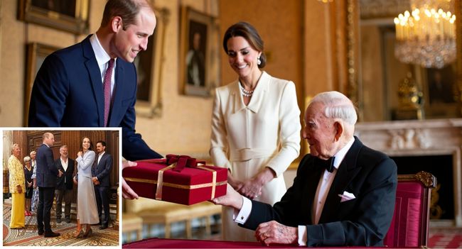 A GIFT THAT TELLS A LIFETIME STORY! They could’ve chosen anything — jewels, portraits, even royal heirlooms. But for the Duke of Kent’s 90th birthday, William and Catherine chose something far simpler… and so much more meaningful. A restored vintage watch, engraved with the Latin words: “Tempus servat honorem” — “Time preserves honour.” It wasn’t a grand, expensive gift — but it spoke volumes. This was a tribute to a man who has quietly served the monarchy for decades, standing beside five monarchs, always in the background, never seeking the spotlight. His service has been defined not by fame, but by unwavering dedication. When the Duke opened the box, he ran his fingers over the engraving, his smile gentle and full of gratitude, before whispering: “Time has been kind.” In that quiet moment, even the future King and Queen stood still, knowing they weren’t just honouring a birthday, but a lifetime of service. Some gifts carry more meaning than jewels or gold — they carry love, legacy, and the kind of grace that time itself can never fade. This simple gesture was a reminder of how a lifetime of quiet dedication can be recognized in a way that words never could. But here’s the question: In a world full of grand gestures, how often do we truly honor the quiet strength that shapes us? A GIFT THAT TELLS A LIFETIME STORY! They could’ve chosen anything — jewels, portraits, even royal heirlooms. But for the Duke of Kent’s 90th birthday, William and Catherine chose something far simpler… and so much more meaningful. A restored vintage watch, engraved with the Latin words: “Tempus servat honorem” — “Time preserves honour.” It wasn’t a grand, expensive gift — but it spoke volumes. This was a tribute to a man who has quietly served the monarchy for decades, standing beside five monarchs, always in the background, never seeking the spotlight. His service has been defined not by fame, but by unwavering dedication. When the Duke opened the box, he ran his fingers over the engraving, his smile gentle and full of gratitude, before whispering: “Time has been kind.” In that quiet moment, even the future King and Queen stood still, knowing they weren’t just honouring a birthday, but a lifetime of service. Some gifts carry more meaning than jewels or gold — they carry love, legacy, and the kind of grace that time itself can never fade. This simple gesture was a reminder of how a lifetime of quiet dedication can be recognized in a way that words never could. But here’s the question: In a world full of grand gestures, how often do we truly honor the quiet strength that shapes us?