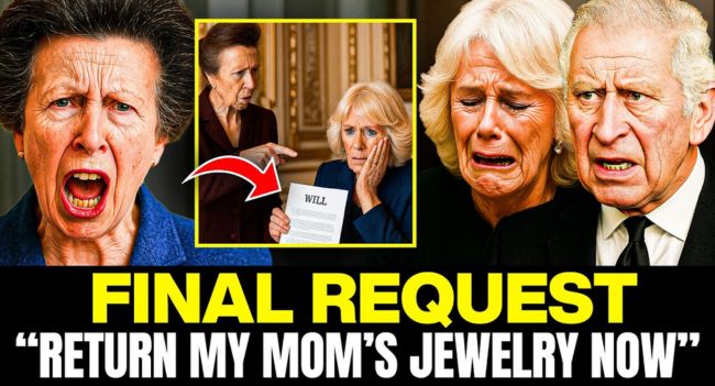Explosive new reports claim Princess Anne has delivered a final ultimatum behind palace walls — demanding that Queen Camilla return a selection of the late Queen Elizabeth II’s jewels that were allegedly shared or loaned only on the condition of respect for the former monarch’s legacy. Insiders say the confrontation, if true, exposes a deep fracture over who has the moral — not just legal — right to the most symbolic pieces in the royal vault. With Buckingham Palace refusing to confirm or deny a word, the rumour has detonated into a wider question of ownership, legacy and legitimacy. But the detail sparking the loudest whispers is not about which jewels might be retrieved — it’s why Anne is acting now, and what she knows that the public does not yet see Explosive new reports claim Princess Anne has delivered a final ultimatum behind palace walls — demanding that Queen Camilla return a selection of the late Queen Elizabeth II’s jewels that were allegedly shared or loaned only on the condition of respect for the former monarch’s legacy. Insiders say the confrontation, if true, exposes a deep fracture over who has the moral — not just legal — right to the most symbolic pieces in the royal vault. With Buckingham Palace refusing to confirm or deny a word, the rumour has detonated into a wider question of ownership, legacy and legitimacy. But the detail sparking the loudest whispers is not about which jewels might be retrieved — it’s why Anne is acting now, and what she knows that the public does not yet see