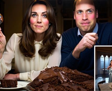 MIDNIGHT AT THE PALACE: THE SWEETEST ROYAL MISSION EVER! You’d think life inside the palace would be all diamonds and diplomacy… but apparently, it’s also about late-night chocolate cravings! According to the funniest “insider” reports, security cameras at Kensington Palace caught a mysterious figure sneaking into the royal kitchen at 12:03 a.m. Guards were on high alert — until they discovered the “intruder” was none other than Princess Kate, tip-toeing toward the fridge in her slippers, searching for leftover chocolate cake. But the plot thickens (and the frosting sweetens) — halfway through her secret mission, Prince William appeared, spoon in hand, completely unbothered by the midnight madness. Witnesses say the two shared a few bites, a few laughs, and one of those quiet moments that remind us that love isn’t always grand gestures — sometimes it’s just sharing dessert in the dark. So yes, even in the world of crowns and carriages, true romance looks a lot like crumbs on the counter and giggles at midnight. Because let’s face it — even royals know love is sweeter after midnight MIDNIGHT AT THE PALACE: THE SWEETEST ROYAL MISSION EVER! You’d think life inside the palace would be all diamonds and diplomacy… but apparently, it’s also about late-night chocolate cravings! According to the funniest “insider” reports, security cameras at Kensington Palace caught a mysterious figure sneaking into the royal kitchen at 12:03 a.m. Guards were on high alert — until they discovered the “intruder” was none other than Princess Kate, tip-toeing toward the fridge in her slippers, searching for leftover chocolate cake. But the plot thickens (and the frosting sweetens) — halfway through her secret mission, Prince William appeared, spoon in hand, completely unbothered by the midnight madness. Witnesses say the two shared a few bites, a few laughs, and one of those quiet moments that remind us that love isn’t always grand gestures — sometimes it’s just sharing dessert in the dark. So yes, even in the world of crowns and carriages, true romance looks a lot like crumbs on the counter and giggles at midnight. Because let’s face it — even royals know love is sweeter after midnight