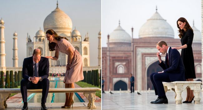 “Tears at the Taj.” What should have been a simple photo became something far heavier. On the same marble bench where Princess Diana once sat in lonely silence, Prince William stopped — and the past visibly caught up with him. Cameras captured the moment he reached for his face, wiping his eyes before shielding himself behind sunglasses… not from the blazing sun, witnesses said, but from a memory that still burns. The atmosphere shifted instantly. Even bystanders fell quiet. “He wasn’t just paying tribute,” one onlooker murmured. “He was reliving her.” For William, this was not a media stop — it was a return to the exact place where his mother’s private pain became public record. And just as his composure slipped, Catherine leaned in and whispered something soft and steady — nine words that brought him back, and left everyone wondering what she said “Tears at the Taj.” What should have been a simple photo became something far heavier. On the same marble bench where Princess Diana once sat in lonely silence, Prince William stopped — and the past visibly caught up with him. Cameras captured the moment he reached for his face, wiping his eyes before shielding himself behind sunglasses… not from the blazing sun, witnesses said, but from a memory that still burns. The atmosphere shifted instantly. Even bystanders fell quiet. “He wasn’t just paying tribute,” one onlooker murmured. “He was reliving her.” For William, this was not a media stop — it was a return to the exact place where his mother’s private pain became public record. And just as his composure slipped, Catherine leaned in and whispered something soft and steady — nine words that brought him back, and left everyone wondering what she said