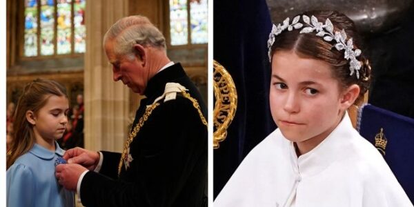 Royal Family Shaken! 😱 King Charles Presents Princess Charlotte With The Garter – But The 6 Words He Whispered While Presenting The New Badge Are What Shocked The Whole UK No one expected what seemed like a normal ceremony at Windsor Castle to become a fateful moment for the British Royal Family. As his family watched, King Charles III suddenly bent down and pinned the Garter onto Princess Charlotte’s coat, who was only 10 years old. But as soon as he finished, he leaned in close and whispered six words that left everyone speechless — a pledge that was said to change the order of succession forever.  Royal advisers described the atmosphere afterward as “like a thunderclap in the palace.” Some believe it was a subtle signal about Charles’s chosen successor, beyond all expectations. Even Prince William and Duchess Kate were said to be “stunned” by the decision. The whole of Britain now has only one question: What did King Charles say – and has he just handed the future of the Royal Family to his own granddaughter?