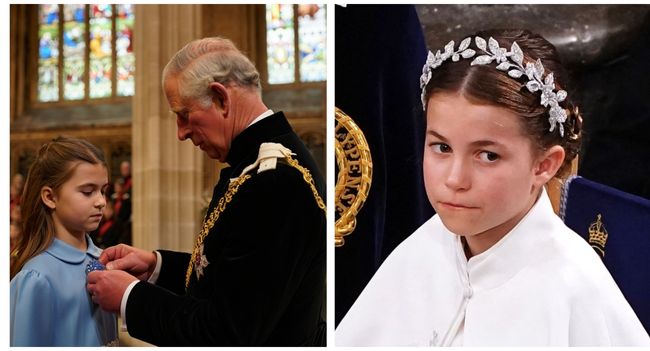 Royal Family Shaken! 😱 King Charles Presents Princess Charlotte With The Garter – But The 6 Words He Whispered While Presenting The New Badge Are What Shocked The Whole UK No one expected what seemed like a normal ceremony at Windsor Castle to become a fateful moment for the British Royal Family. As his family watched, King Charles III suddenly bent down and pinned the Garter onto Princess Charlotte’s coat, who was only 10 years old. But as soon as he finished, he leaned in close and whispered six words that left everyone speechless — a pledge that was said to change the order of succession forever.  Royal advisers described the atmosphere afterward as “like a thunderclap in the palace.” Some believe it was a subtle signal about Charles’s chosen successor, beyond all expectations. Even Prince William and Duchess Kate were said to be “stunned” by the decision. The whole of Britain now has only one question: What did King Charles say – and has he just handed the future of the Royal Family to his own granddaughter?