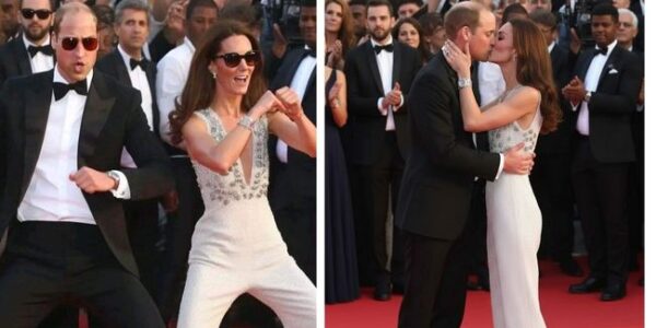 The whole world was shocked by the moment William and Kate “broke the rules” in the middle of the most serious press conference of the year! No longer calm and standard, the Royal couple suddenly turned “wild”, dancing a unique dance together that made the entire audience burst into laughter and applause.  Everyone couldn’t believe their eyes — Prince William, who was always calm, spun around excitedly, while Kate laughed sweetly, holding her husband’s hand amidst the bright flashing lights. And then… when the song ended, William gently pulled Kate closer and whispered something, making her smile through her tears  That moment only lasted a few seconds, but it melted the whole world. Anyone who witnessed it said: “It’s not just love, but a rare harmony between two souls.”  You won’t believe what William said after that dance… WATCH BELOW