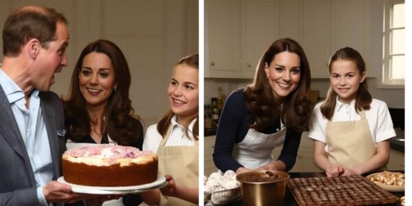 TEARS IN THE PALACE: Princess Charlotte’s Secret Birthday Surprise That Left Prince William in Tears. To prepare for a big surprise, Princess Charlotte invited her mother – Princess Kate to the kitchen to personally make a birthday cake to celebrate her father, Prince William’s 41st birthday. She came up with an idea to put away the greeting card that she hand-wrote to send a few words of thanks to William, her father. As soon as she read that card, the last 12 words were Charlotte’s most sincere words to William, causing the seemingly tough and strong father to have a moment of weakness, bursting into tears in front of his daughter.”