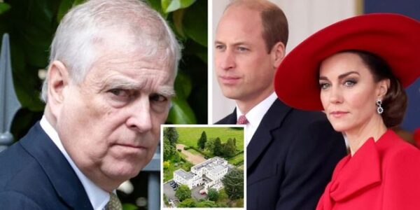 “ROYAL EXPLOSION: Kate & William Lead the Charge to Oust Andrew and Fergie from Royal Lodge as Public Fury Soars!” Sources close to palace insiders reveal that Prince William and Princess Catherine are spearheading efforts to squeeze Prince Andrew and Sarah Ferguson out of the opulent Royal Lodge estate — as millions of taxpayers seethe over Andrew’s luxury lease on a 30-room mansion. With pressure mounting, claims surface that William now “can’t abide” his uncle’s presence and is pushing a bold agenda: reclaim the residence, restore the brand, and signal a monarchy that demands accountability over privilege. The twist? One insider says a secret audio leak from a late-night meeting at the Lodge may be what finally tipped the scales — and the contents are powerful enough to reshuffle the royal hierarchy forever. Want the behind-the-scenes recordings and what it means for the Crown’s future?