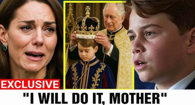 “YOUNGEST HEIR TAKES THE THRONE IN ALL BUT NAME — Ailing King Charles Quietly Hands Power to Prince George in Unprecedented Move!” In a twist no one imagined this early, palace insiders claim King Charles, weakened by illness, has begun transferring key ceremonial duties and internal authority to Prince George — the youngest heir ever to be pulled into the machinery of monarchy. The move, described by one courtier as “a rehearsal for destiny”, has left even senior royals stunned.  What makes the situation explosive is not just George’s age — but the speed and secrecy of the handover. Documents, briefings, red boxes… all reportedly being introduced to him behind closed doors. And the most shocking part? Prince William and Catherine are said to have opposed the timing — and lost.  Why did Charles choose George now — and what does this reveal about his fears for the future of the crown?
