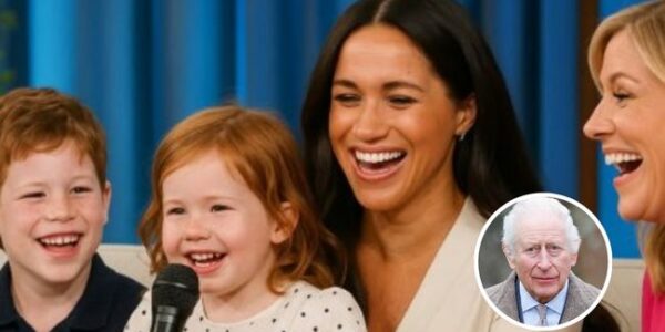 ADORABLE CHAOS ON LIVE TV: Meghan’s Little Prince and Princess STEAL THE SHOW — And What Lilibet Said About King Charles Left Everyone in Tears!  Who says royal kids can’t handle tough questions? Meghan Markle’s little Prince and Princess proved everyone wrong in the most charming way possible! Appearing on live TV for a rare family moment, the two young royals stunned the host, captivated the audience, and turned a serious talk show into pure royal magic. But the moment that had the entire studio gasping came when little Princess Lilibet spoke up — sharing something heartfelt about her grandfather, King Charles. The innocent words she uttered left even the host speechless and the crowd wiping away tears. What started as a lighthearted segment became an unforgettable exchange between generations — a reminder that even in the world’s most famous family, love and truth come straight from a child’s heart.