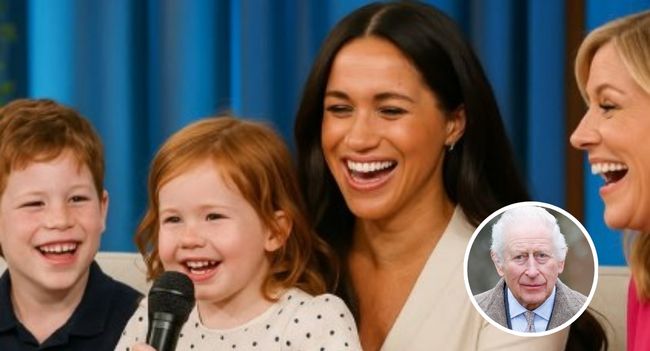 ADORABLE CHAOS ON LIVE TV: Meghan’s Little Prince and Princess STEAL THE SHOW — And What Lilibet Said About King Charles Left Everyone in Tears!  Who says royal kids can’t handle tough questions? Meghan Markle’s little Prince and Princess proved everyone wrong in the most charming way possible! Appearing on live TV for a rare family moment, the two young royals stunned the host, captivated the audience, and turned a serious talk show into pure royal magic. But the moment that had the entire studio gasping came when little Princess Lilibet spoke up — sharing something heartfelt about her grandfather, King Charles. The innocent words she uttered left even the host speechless and the crowd wiping away tears. What started as a lighthearted segment became an unforgettable exchange between generations — a reminder that even in the world’s most famous family, love and truth come straight from a child’s heart.