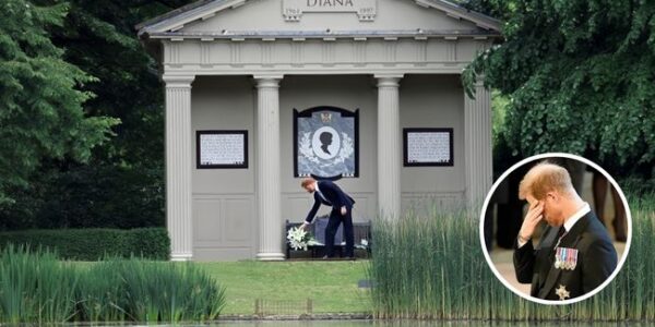 HEARTBREAK: Prince Harry Quietly Visits Princess Diana’s Grave – And The Whispers That Shivered the Royal Family On a rainy night in Althorp, Prince Harry is said to have secretly returned to his mother’s grave – Princess Diana. There were no bodyguards, no cameras, just the shadow of a son kneeling before the still pond where she rests. Witnesses said he stayed there for nearly an hour, clutching a bouquet of white flowers, muttering something between tears. A gardener at the estate said he heard a few broken words: “Go home Mum… she’s ruined everything.” Those close to him believe “she” was Camilla, and that the simmering conflict between Harry and his father – King Charles III – had become irreparable. A palace source claimed Charles “refused to see his son alone” when he returned to London last week, leaving Harry “absolutely devastated.” The image of Harry leaving in the night, head bowed, without bodyguards following, sent shockwaves through Britain: the prince once loved by the world, now alone at the grave of his deceased mother. But what chilled everyone was the last words Harry is said to have said, before walking into the darkness — a promise made just to his mother that, if true, could shake the entire royal family.