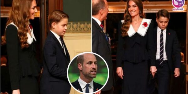 BREAKING: Prince George Stuns the UK With Heartfelt Words After His First Solo Royal Appearance — “I Could Have Stood Next to My Mother in My Father’s Place”. All eyes were on Prince George of Wales, just 12 years old, as he made his official debut at the Royal British Legion Festival of Remembrance at London’s Royal Albert Hall — standing tall beside his mother, Princess Catherine, while Prince William represented the Crown in Brazil for COP30. Dressed in a classic black tuxedo, George looked every bit the young royal-in-training, his composure drawing whispers across the royal box. But it wasn’t his appearance that captured the nation — it was what he said afterward. As the event concluded, George reportedly turned to a palace aide and murmured: “I could have stood next to my mother in my father’s place.” Those ten words — innocent, tender, yet hauntingly mature — sent ripples through the Palace and the public alike. Was it pride? Pressure? Or the early sign of a future King already feeling the weight of destiny on his shoulders? One royal insider called it “the moment Britain saw the boy become the heir.”