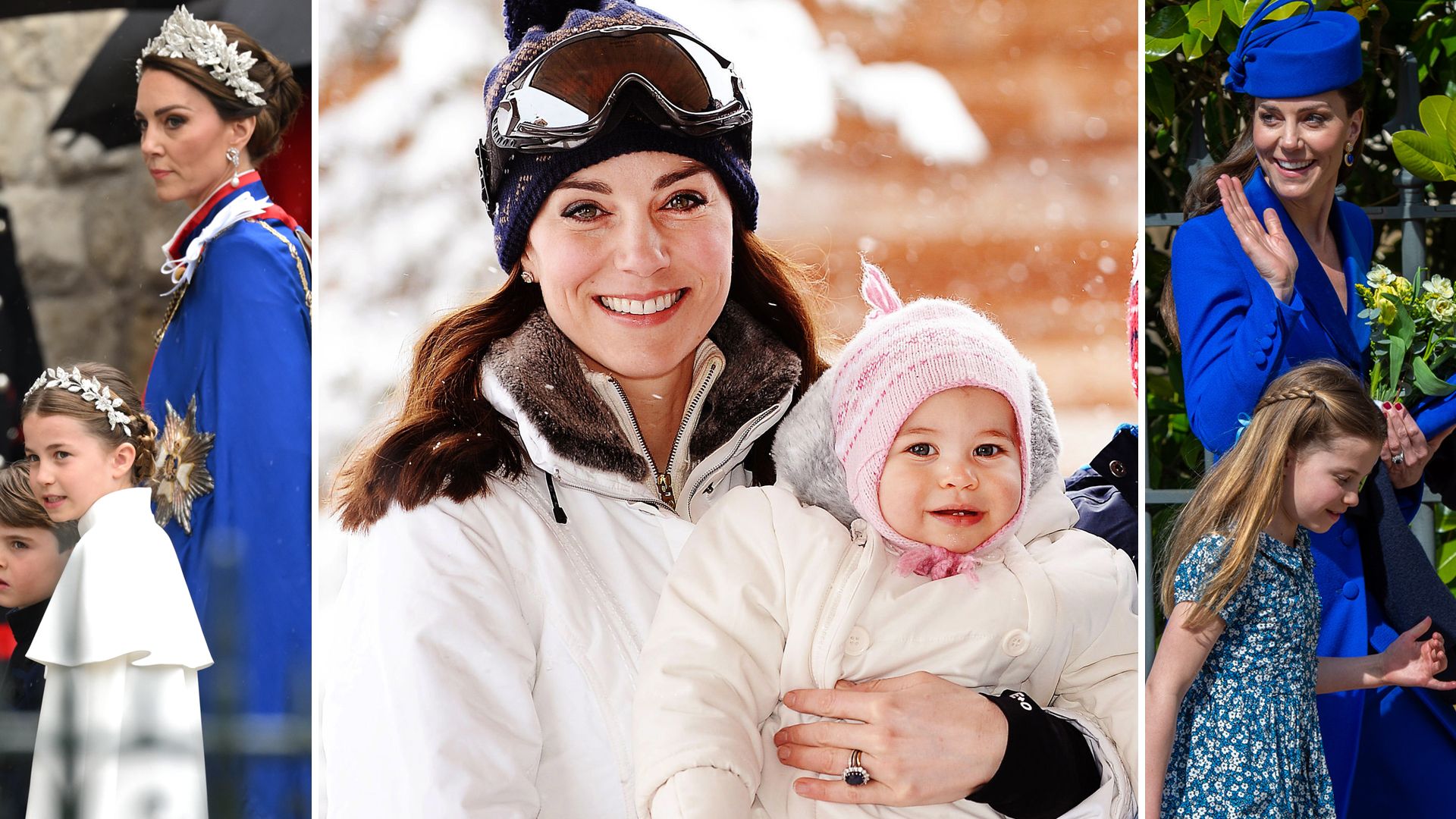 Kate Middleton in matching outfits with daughter Princess Charlotte