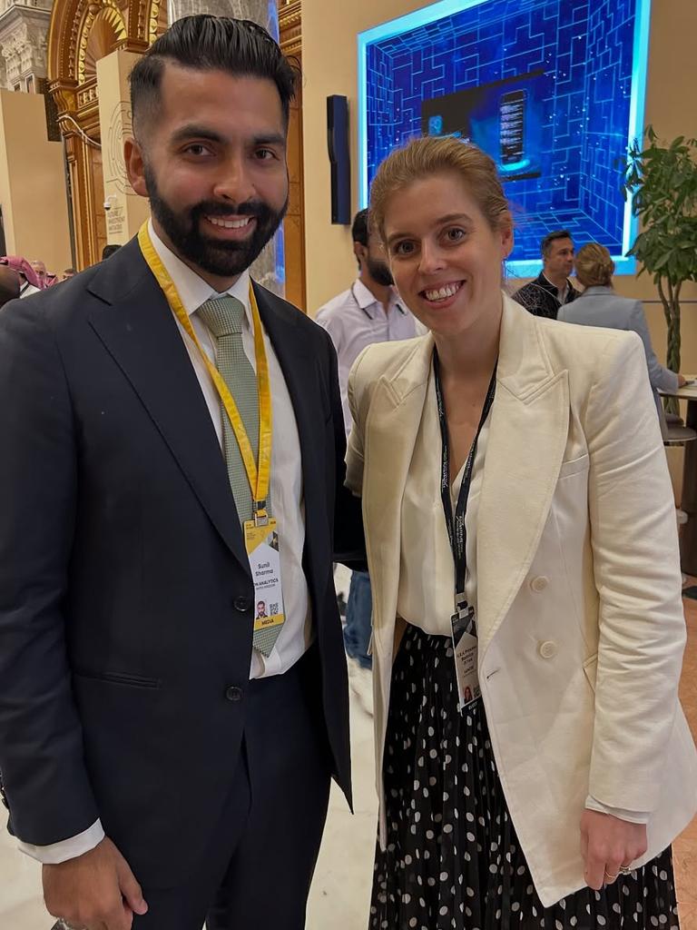 Beatrice was photographed at the Future Investment Initiative in Riyadh. Picture: Instagram