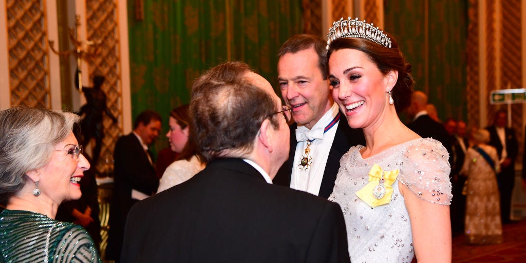 Every Photo from Tonight's Diplomatic Reception at Buckingham Palace - Kate Middleton's Tiara at Diplomatic Reception