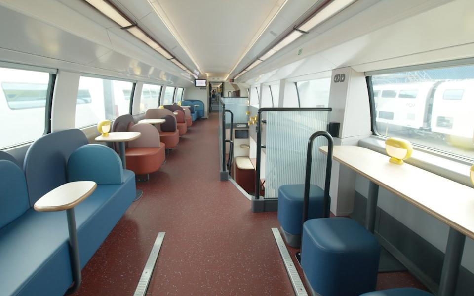 Avelia Horizon train model used for Eurostar Celestia