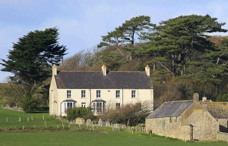 Photo of the farmhouse where Prince William and Kate Middleton lived in Anglesey, Wales.