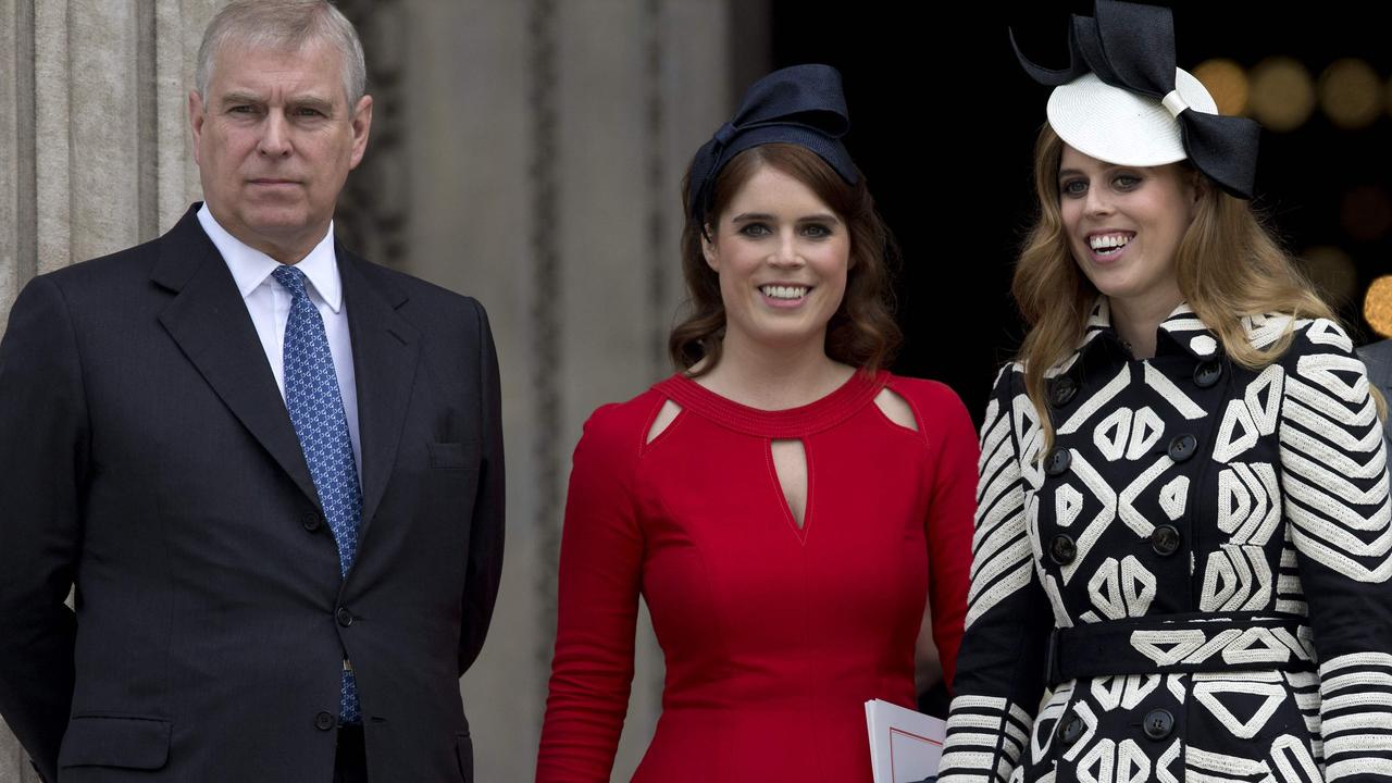 It is believed that Princess Beatrice and Princess Eugenie remain close to King Charles and their wider royal family, despite their father’s position. Picture: JUSTIN TALLIS / AFP
