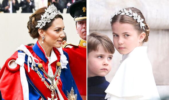 Kate and Charlotte wear matching headpieces for Charles' Coronation |  Express.co.uk