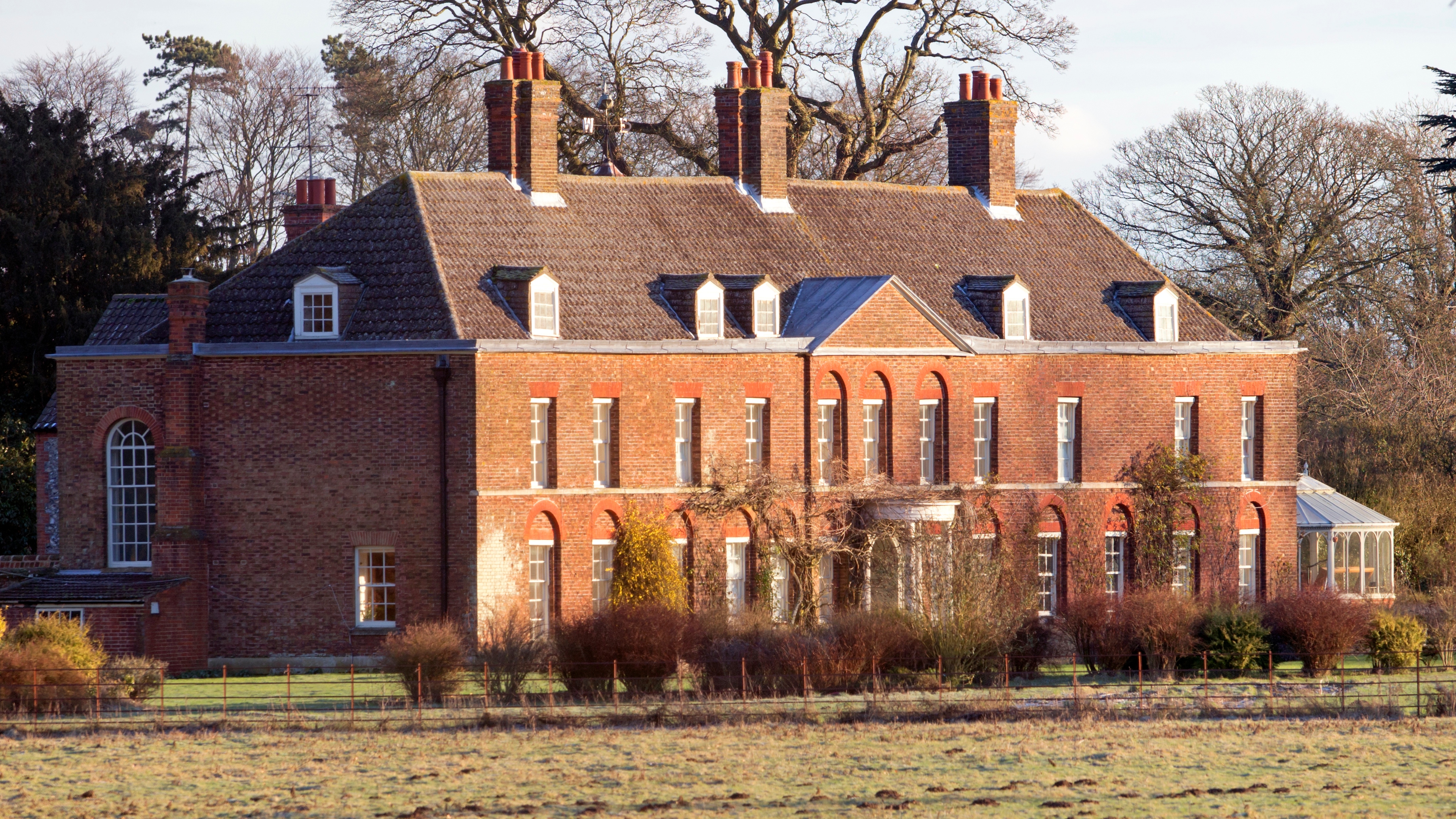 A general view of the front of Anmer Hall