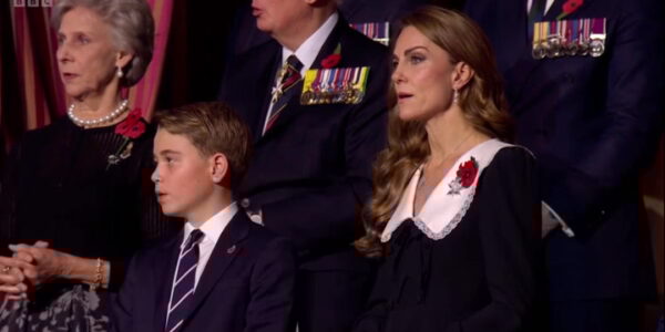 VIDEO: Crowd Left SPEECHLESS Over Sweet Moment Prince George Singing with Mum Catherine During Festival of Remembrance