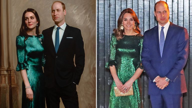 Prince William and Kate's first official joint portrait released | UK News  | Sky News