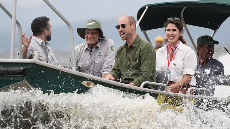 Prince William wins hearts as he cuddles baby handed to him on Brazilian  island | World News | Sky News