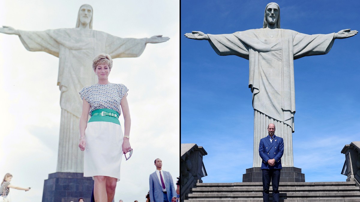 Prince William recreates Princess Diana photo in Rio de Janeiro