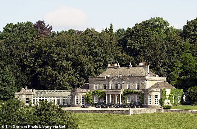 The nine bedroom house (pictured) on a 730 acre estate is currently home to Anne and her husband